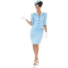 Smiffys Air Hostess Costume, Blue (Size L)