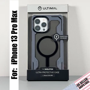Funda Magnética ULTIMAL "El Esqueleto" Para iPhone 13 Pro Max - Gris Humo Resistente - Imagen 1 de 12