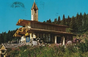 vintage postcard ephemera Frontier Town Chapel Helena Mt. 1976 - Picture 1 of 5