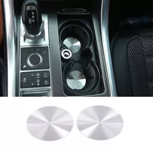 Almohadilla interior de copa de agua delantera para consola de acero plateado para Range Rover Evoque 2012-19 - Imagen 1 de 8