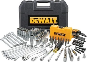 DEWALT Mechanics Tools Kit and Socket Set, 142-Piece, 1/4 & 3/8" Drive, MM/SAE - Picture 1 of 6