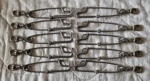 Long Line Fishing Tuna Clips Stainless Steel Clip Branch Hangers with Crane Swiv - Picture 1 of 2