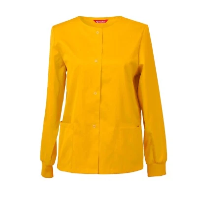 Womens Scrub Jacket Snap Front Warm-up Jacket - Image 1 of 3