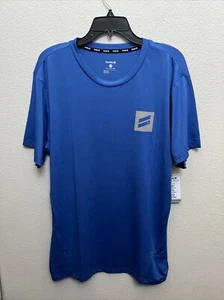 NEW Hurley  Mens Performance Stretch Moisture Wicking T-Shirt  Large  BLUE   NWT - Picture 1 of 9