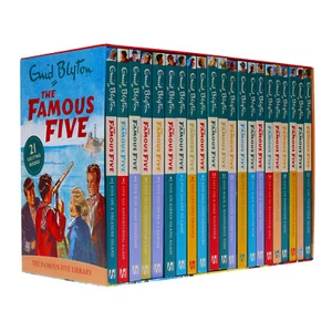 Famous Five 21 Books Box Set by Enid Blyton - Ages 9-14 - Paperback - Picture 1 of 4