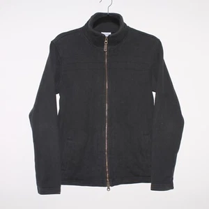 Columbia Womens Black Zip Track Jacket Size M Medium High Neck Casual - Picture 1 of 9