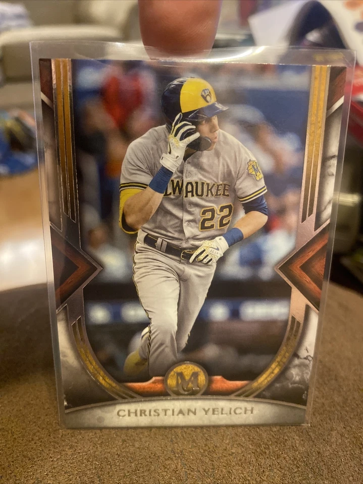 2022 Topps Museum Collection 75 Christian Yelich Topps Museum Base #75 Brewers - Image 1 of 2