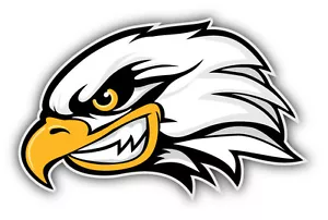 Eagle Head Car Bumper Sticker Decal 5'' x 3'' - Picture 1 of 1