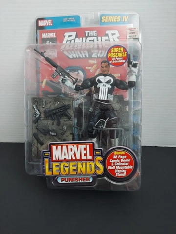 Marvel Legends Series IV Punisher Warzone Action Figure 2003 Toy Biz NIP Cover