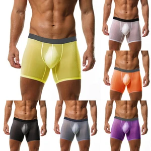 Men Ice Silk Underpants Boxer Shorts Knickers Panties Thin Breathable Comfort - Picture 1 of 29