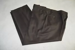 RRL Ralph Lauren 36 x 28 Dress Pants Brown Flat Front Poly Rayon Blend - Picture 1 of 5