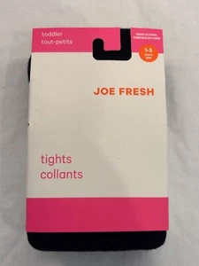 Joe Fresh Tights Girls 1-3y Black Solid Dance Warm Knit NWT FREE SHIPPING - Picture 1 of 2