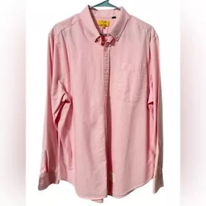 Five Four x Poggy The Man XL Darrick Oxford Shirt Pink Button Up Long Sleeve - Picture 1 of 11