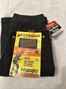 Boy’s Black Wrangler Cowboy Cut Jeans - 9 Slim - 13MWZBB - NWT - Picture 1 of 11