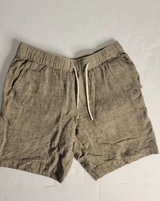 Abercrombie and Fitch z XS Shorts Linen Blend Pockets Drawstring High Rise - Image 1 of 4