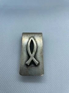James Avery Solid Sterling Silver 925 Jesus Fish Money Clip - Picture 1 of 6