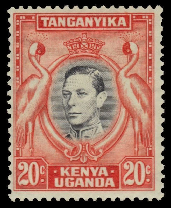 K.U.T. COLONY 74c (SG139) - KGVI "Crowned Cranes" 1938 Print (pf51027) - Image 1 of 1