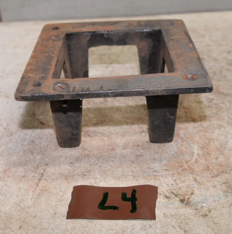 Rare cast iron base statue, plant stand, lamp clock collectible antique part L4 Cover