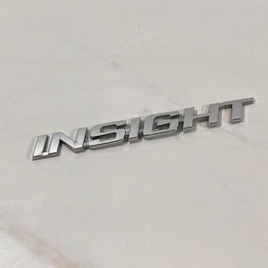 2010-2014 Honda Insight Hybrid Emblem Logo Badge Symbol Rear Tailgate Chrome - Picture 1 of 11