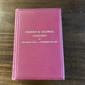 Foreign & Colonial Speeches by Joseph Chamberlain Paperback Book - Picture 1 of 12