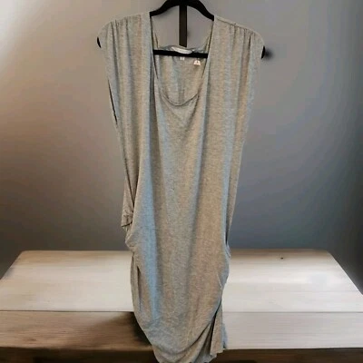 NWT Victoria's Secret Women's Large Maternity Dress w/Ruched Sides Gray - Image 1 of 4