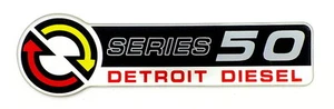 DETROIT DIESEL SERIES 50 EMBLEM SATIN - Picture 1 of 2
