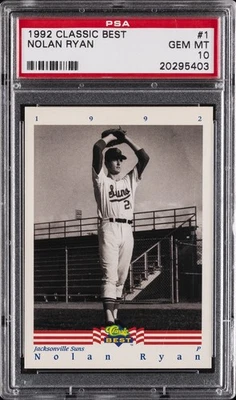 1992 CLASSIC BEST #1 NOLAN RYAN PSA 10 - Image 1 of 2