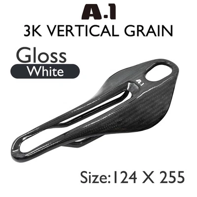 Cojín de asiento de carbono adecuado para MTB carretera grava bicicleta nariz ancho 40 mm Foto 1 de 4