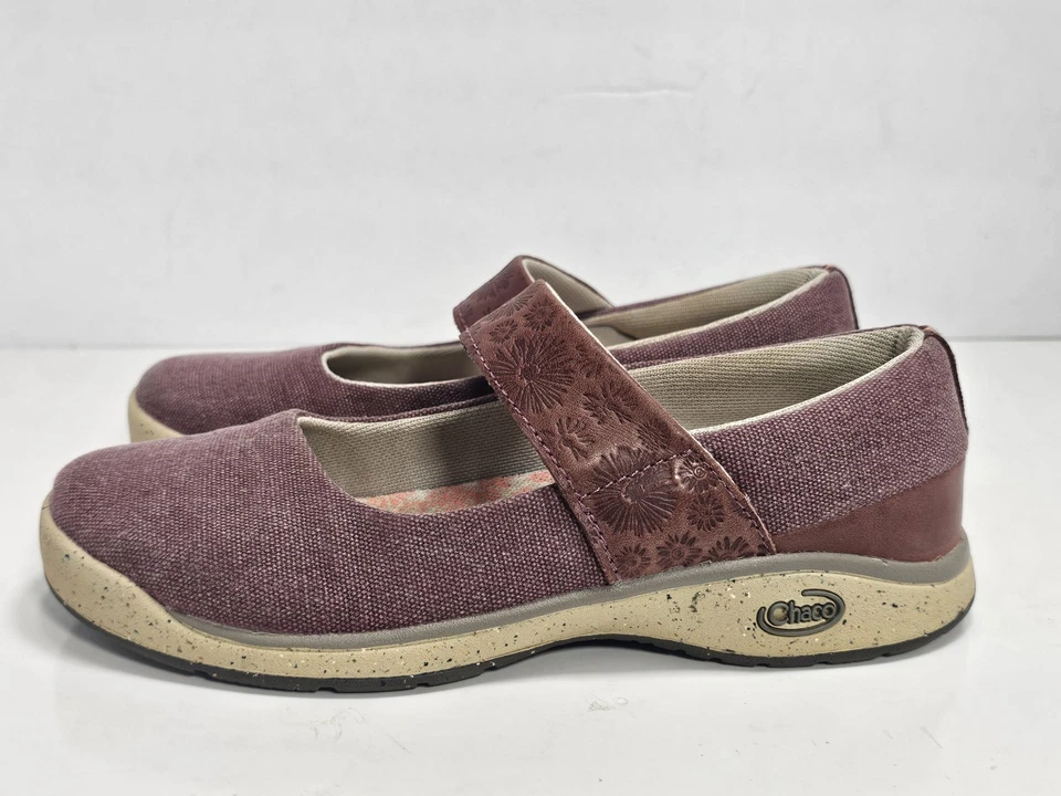 Zapatos Chaco Gala Mary Jane Para Mujer Talla 6 Ron Pasas Rojo Sin Cordones Comodidad J104610 Foto 1 de 4