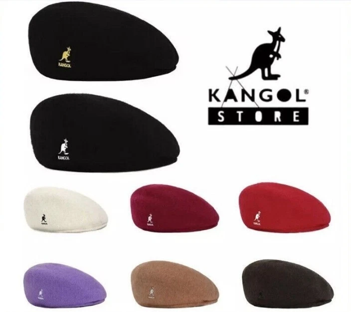 Kangol Wool 504 Flat Cap Men Women Casual Woolen Beret Hat Winter Newsboy Caps - Image 1 of 4