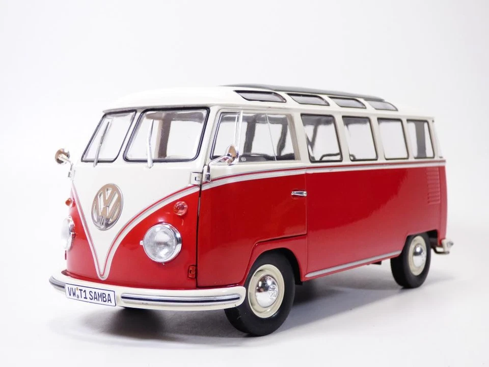 SOLIDO 1813402 VOLKSWAGEN T1 SAMBA ROSSO/BIANCO 1962 1/18