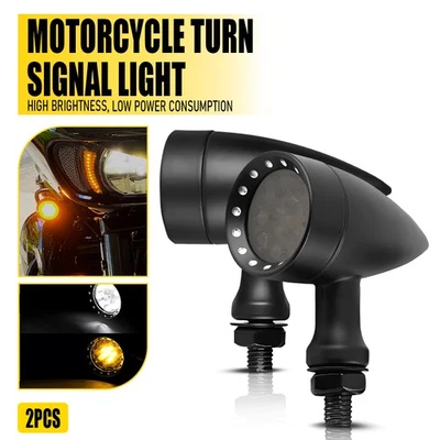 Luz de funcionamiento intermitente LED negro para Yamaha V Star 250 650 950 1100 Foto 1 de 4