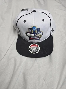 Cappello Berretto NCAA Final Four Snap Back Uomo Bianco Nero NCAA Basket - Foto 1 di 6