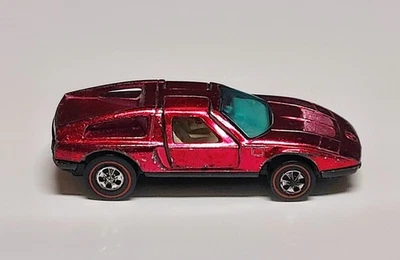 1972 Hot Wheels Redline Mercedes Benz C-111 in Berry Magenta with White Interior - Image 1 of 4