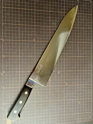 Cuchillo de cocina japonés Aritsugu Gyuto acabado espejo Kyoto 300 mm afilado Foto 1 de 4