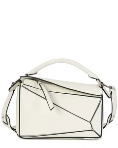 Tiffany & Fred Paris Geometric Leather Messenger Bag Women's - Picture 1 of 3