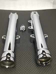 Harley G593 Dyna FXDWG SOFTAIL 2000 -06 CHROME Fork legs Sliders OUTRIGHT - Bild 1 von 13