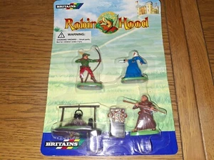 TARJETA SELLADA/EX TIENDA #7832 BRITAINS JUEGO DE 5 PIEZAS EN CAJA*COMO NUEVA/SIN USAR*"ROBIN HOOD" - Imagen 1 de 2