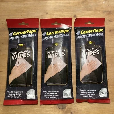 60x Corner Tape Professional Preparation Wipes Tiling Silicone - Image 1 of 2