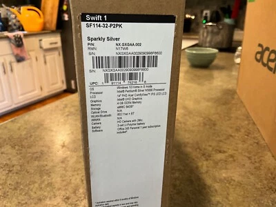 Acer Swift 1 SF114-32 14", 1,1GHz 4GB RAM 64GB SSD, Neu in Factory Sealed Box - Bild 1 von 3