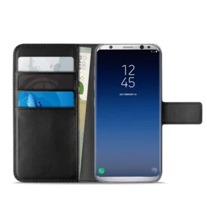 Puro Eco-Leather Wallet Cover Etui ochronne do Samsung Galaxy S9 - Zdjęcie 1 z 4