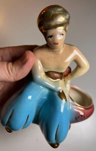 Vintage Antique Mid Century Ceramic Magic GENIE Planter Vase Figure Figural - Picture 1 of 16