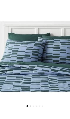 Juego de edredón y sábanas reversibles de microfibra Foster extra largas dobles de 5 piezas Foto 1 de 4