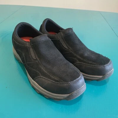 Zapatos Wrangler para Hombres 11 Negro Gamuza Cuero Espuma con Memoria Resistente Mocasín Sin Cordones Foto 1 de 4