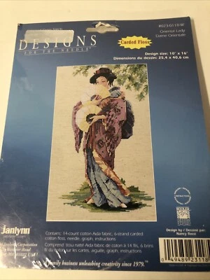 Janlynn Oriental Dama Kit Punto de Cruz Contado 023-0118-W Foto 1 de 2