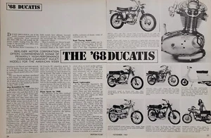 Ducati Models for 1968 2p Motorcycle Article Diana Cadet Sebring Brio Monza - Picture 1 of 1