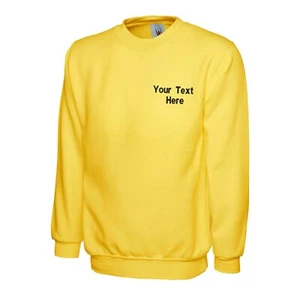 Personalised Custom Embroidered Children's Sweatshirt Sports Uniform Kids Gifts - Picture 1 of 23