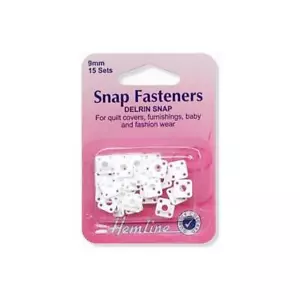 Hemline Snap Fasteners - 9mm Delrin H423 - Picture 1 of 1