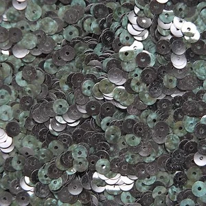 5 mm flache Pailletten ~ tiefgrün marmoriert ~ lose Paillette Made in USA - Bild 1 von 2