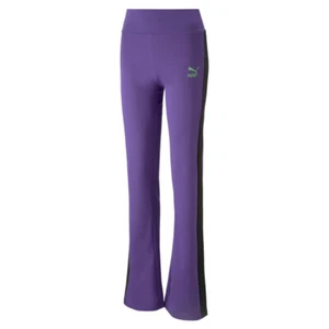 PUMA Lipa X T7 High Waisted Pants Womens Purple Casual Athletic Bottoms 53662990 - Picture 1 of 3